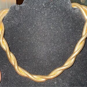 Monet Gold Braided Necklace